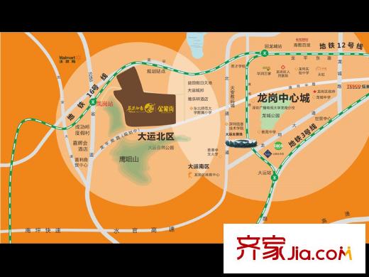 名流印象花园区位图