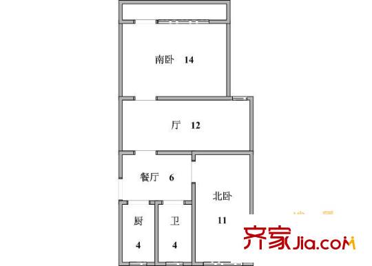上海 报春四村 户型图