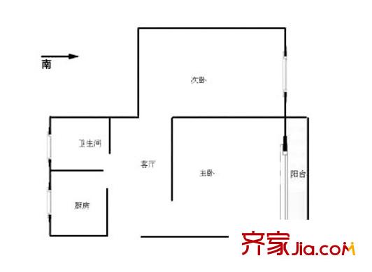 上海 氯碱新村 户型图