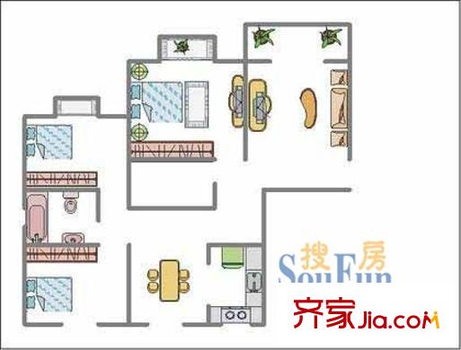 上海 红旗花苑 户型图