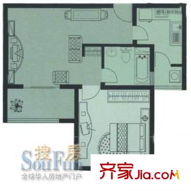 上海 杉林新月家园 户型图