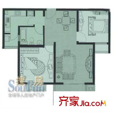 上海 杉林新月家园 户型图