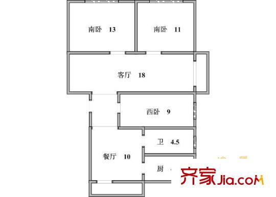 上海 颛溪五村 户型图