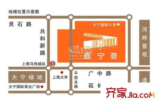 慧芝湖花园二期交通图区位图