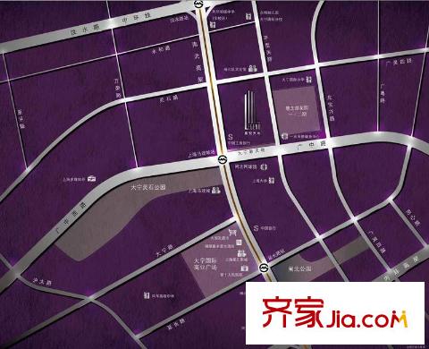 慧芝湖花园二期交通图区位图