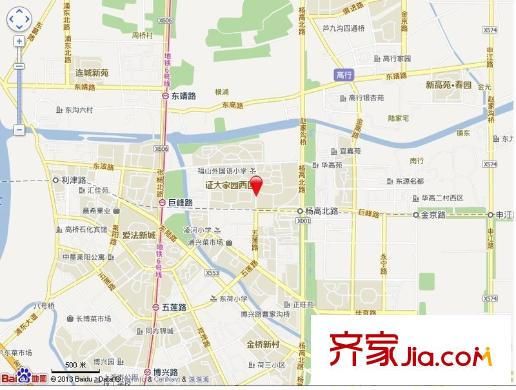证大家园二期交通图