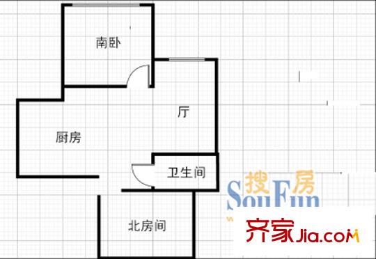 凌兆新村 2室 户型图