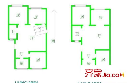 嘉利明珠城 4室 户型图