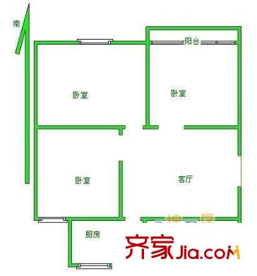 上海 南杨花园 户型图