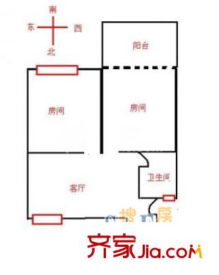 上海 平南三四村 户型图