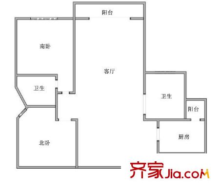 上海 名都新城二期 户型图