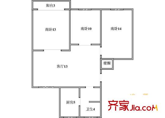 上海 万泰花园 户型图