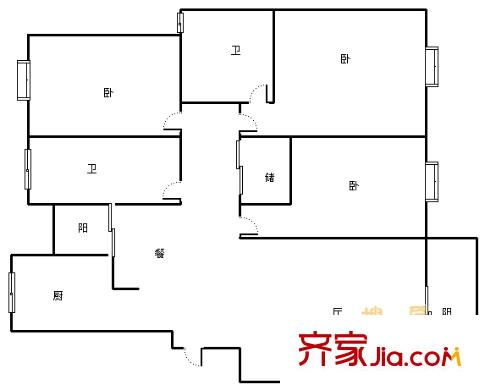 上海 水景书香园 户型图