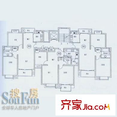 上海 水景书香园 户型图