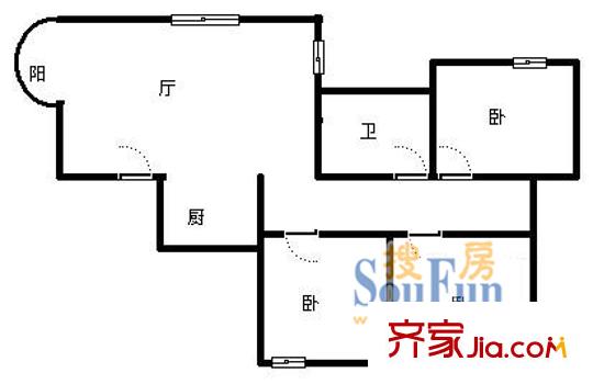 上海 大学城松云水苑 户型图