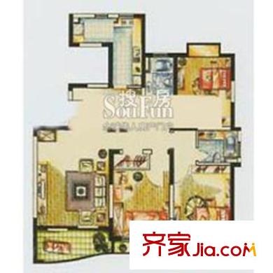 大学城松云水苑户型图上海 大学源(松云水苑国际社区) 户型图 2室2厅2卫1厨