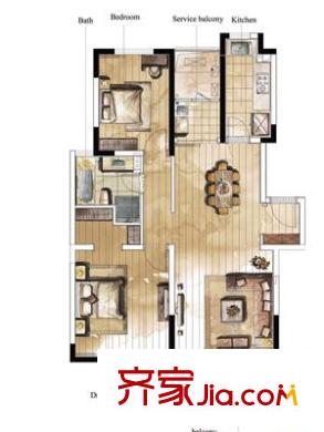 上海 春申景城4号楼 户型图