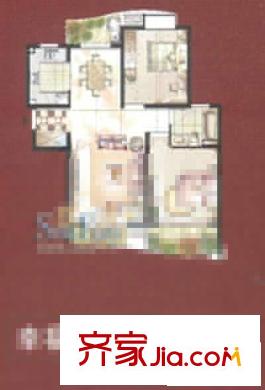 莘映象户型图幸福二房户型 2室1厅1卫1厨