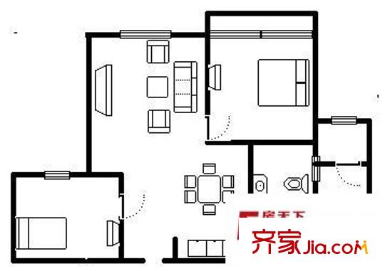 上海阳光威尼斯三期户型图-齐家网小区库