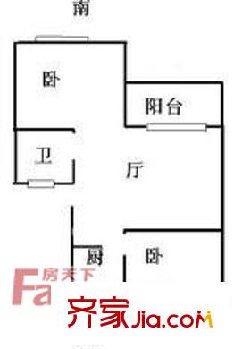 民乐苑户型图上海 御桥花园 户型图 2室1厅1卫1厨
