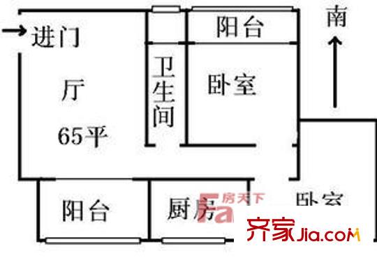 民乐苑户型图上海 御桥花园 户型图 2室1厅1卫1厨