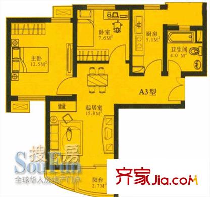 上海 新梅淞南苑 户型图