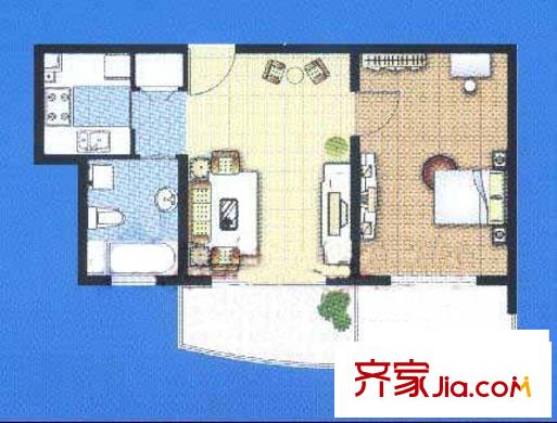 东方城市绿洲户型图户型图 4室2厅2卫