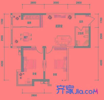 顺馨佳园(浦东) 0室 户型图