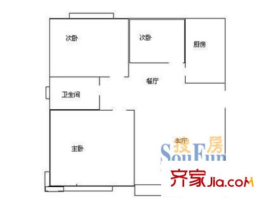 上海 洪山花苑 户型图