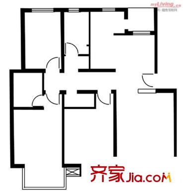 宝山三村 3室 户型图