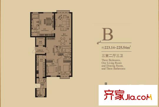 上海 世茂滨江花园 户型图