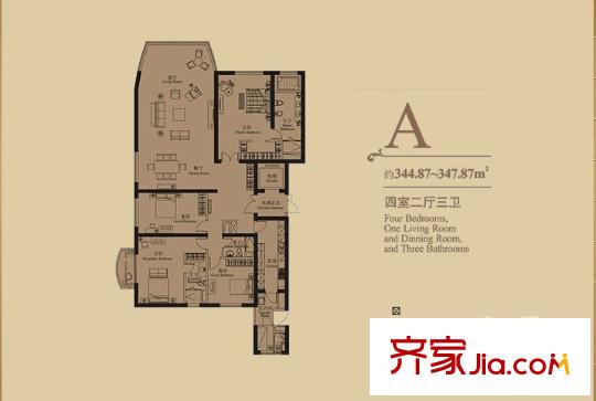 上海 世茂滨江花园 户型图
