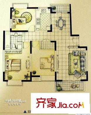 大华水岸蓝桥 0室 户型图