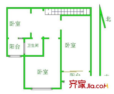 上南玲珑苑户型图户型图 4室2厅2卫1厨
