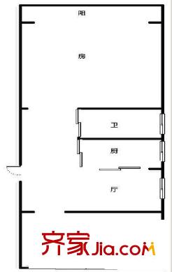 齐二小区户型图户型图 2室1厅1卫1厨