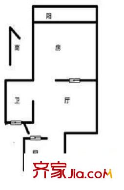 齐二小区户型图户型图 1室1厅1卫1厨