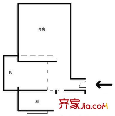 上南十村户型图户型图 1室1厅1卫1厨