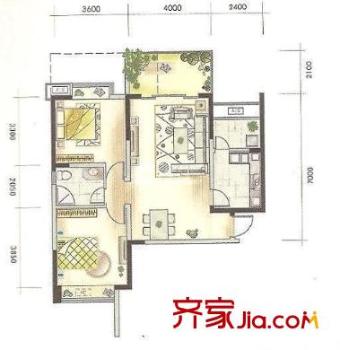 博一小区 0室 户型图
