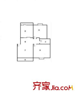 浦江世博家园四街坊 1室 户型图