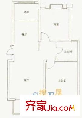 兴东名苑 2室 户型图