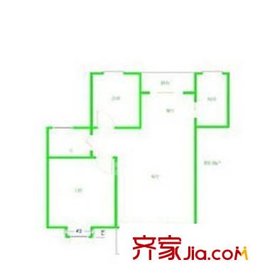 好日子大家园D区户型图户型图 2室1厅1卫1厨