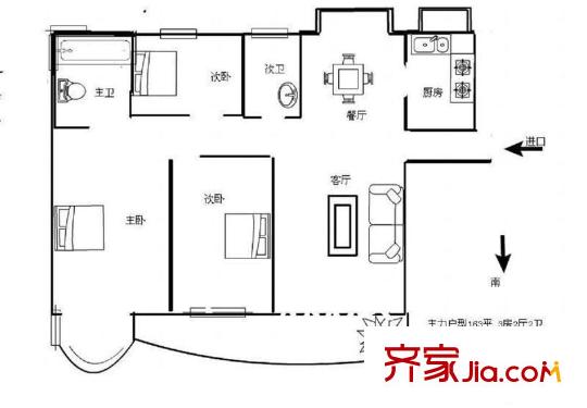 陆家嘴国际华城 0室 户型图