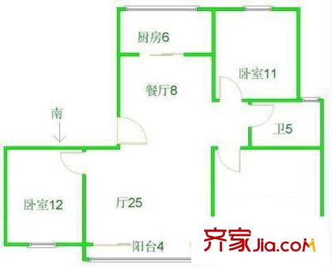 上海 黄山新苑 户型图