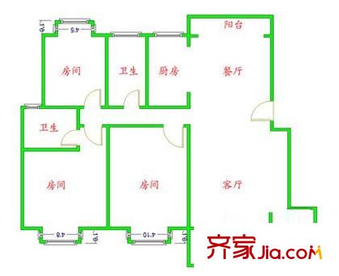 上海 黄山新苑 户型图