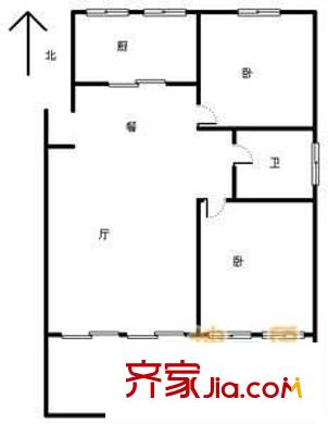 澳丽花苑 1室 户型图