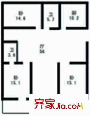 上海 荣丰花园 户型图