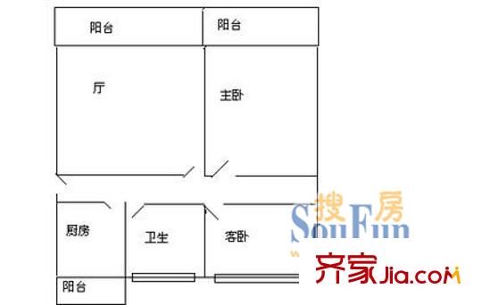 高安路100弄小区户型图高安路100弄 二室 户型图 2室1厅1卫1厨