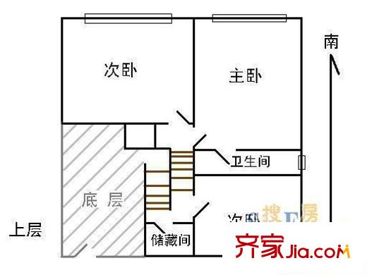 万科城市花园二期户型图户型图 4室1厅1卫1厨