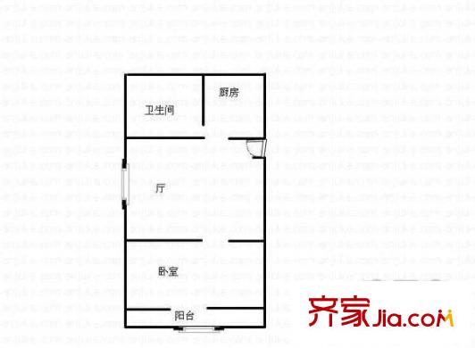 仁德路67弄10支弄小区户型图 户型图 1室1厅1卫1厨
