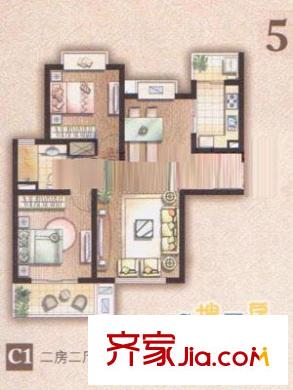 宝地东花园c1户型